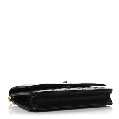 Chanel Aged Calfskin Quilted Reissue Wallet On Chain WOC Black 4 of 11