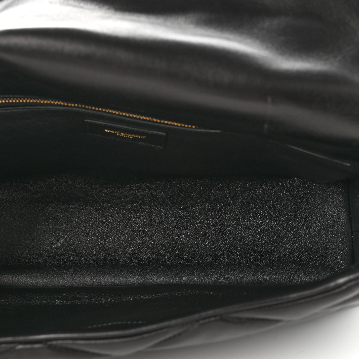 Lambskin Quilted Sade Puffer Envelope Clutch Black