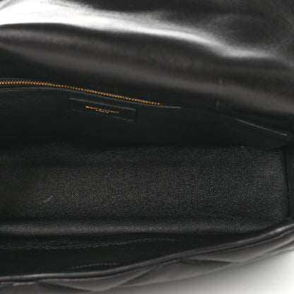 Saint Laurent Lambskin Quilted Sade Puffer Envelope Clutch Black 5 of 7