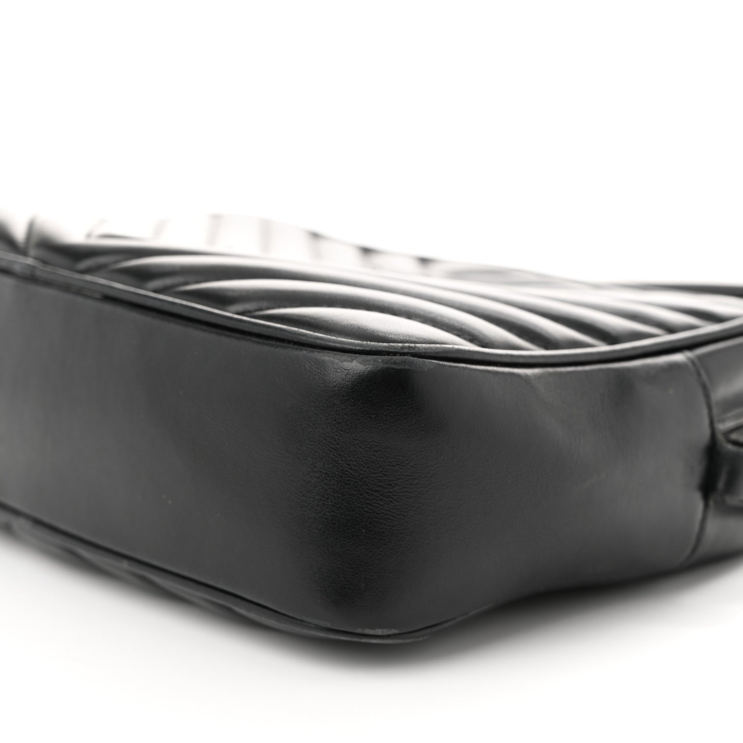 Calfskin Matelasse Monogram Monochrome Lou Camera Bag Black