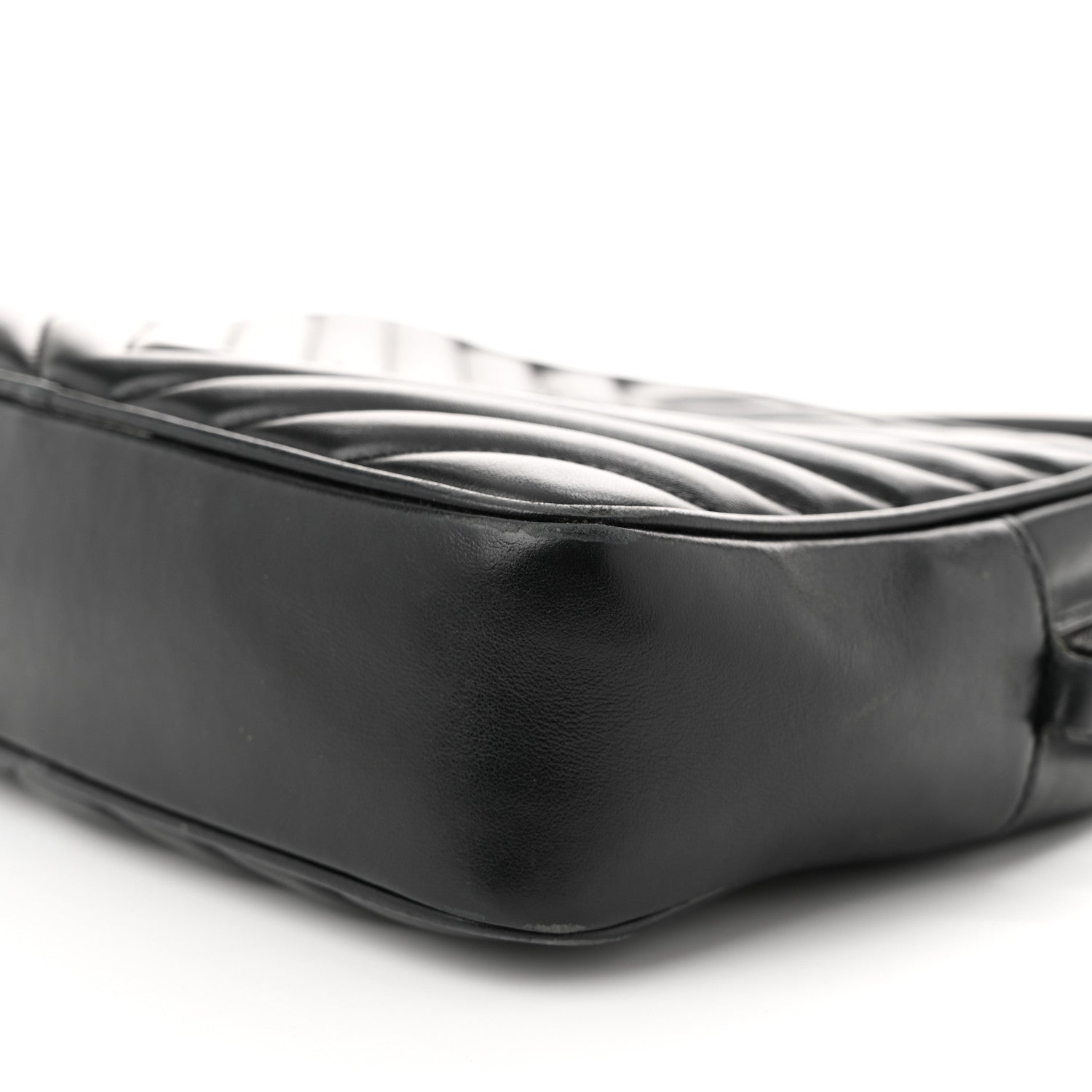 Saint Laurent Calfskin Matelasse Monogram Monochrome Lou Camera Bag Black 10 of 13