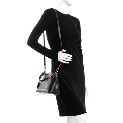 Louis Vuitton Epi Alma BB Black Hot Pink 2 of 8