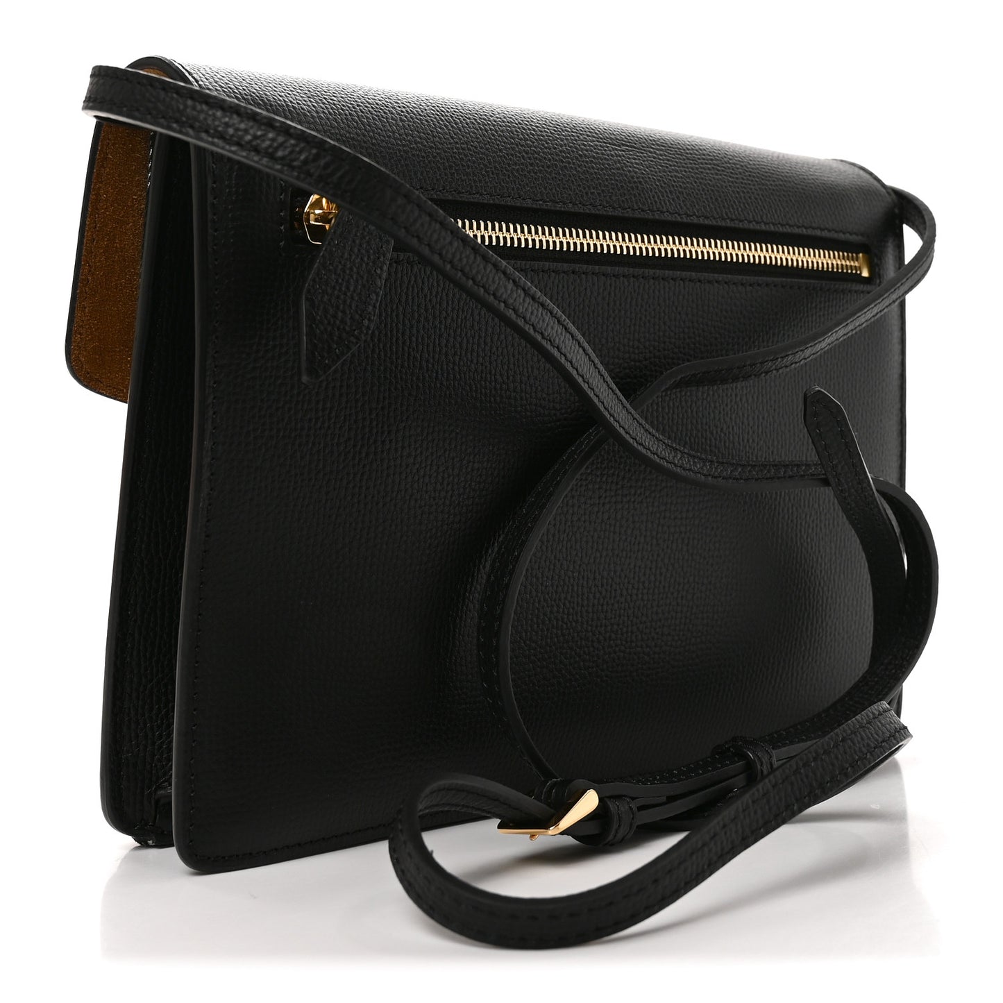 Derby Calfskin House Check Baby Macken Crossbody Bag Black