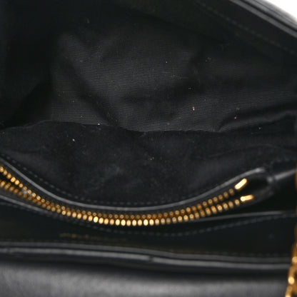 Saint Laurent Calfskin Y Quilted Monogram Small Loulou Chain Satchel Black 5 of 10