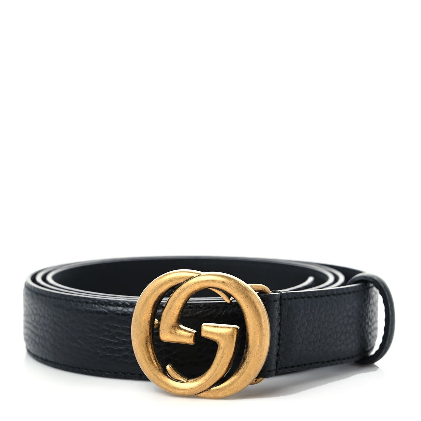 Calfskin Mens Interlocking G Belt 120 48 Black