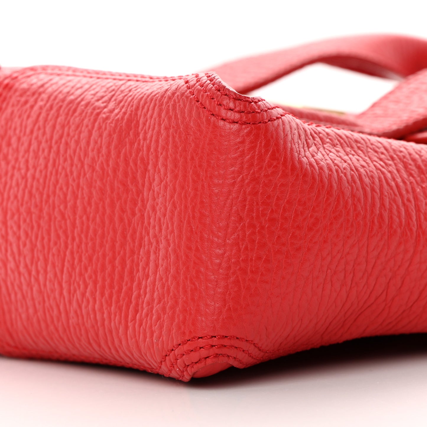 Textured Calfskin Mini Pashli Satchel Red