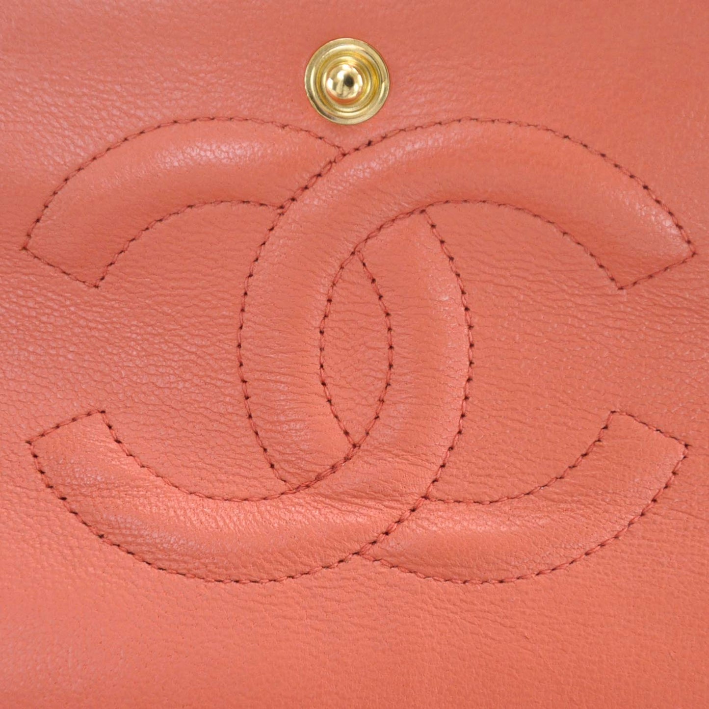 Caviar Medium Double Flap Coral