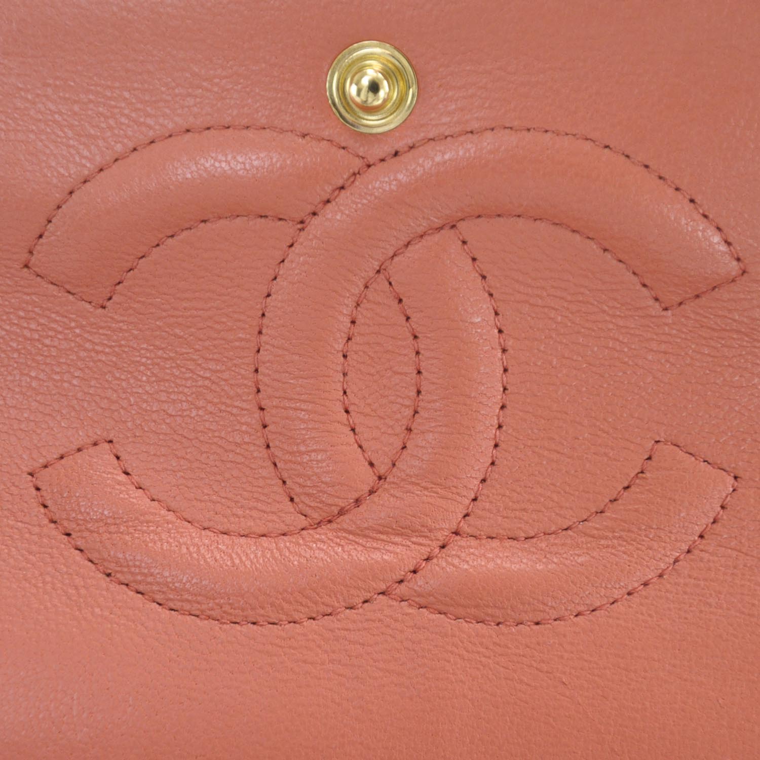 Chanel Caviar Medium Double Flap Coral 8 of 9