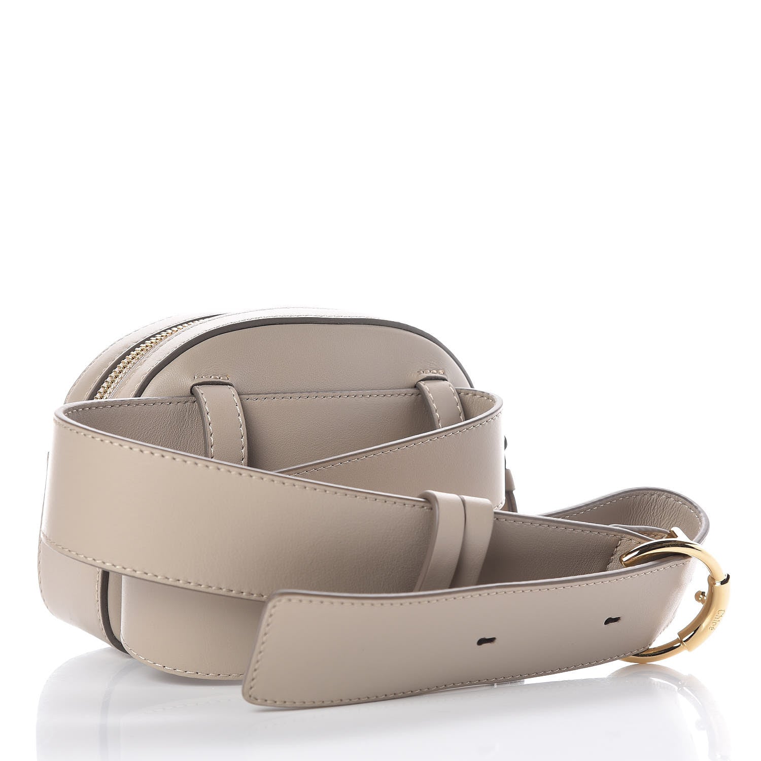 Chloe Smooth Calfskin Little Horses Embroidered Signature Belt Bag Pastel Grey 3 of 11