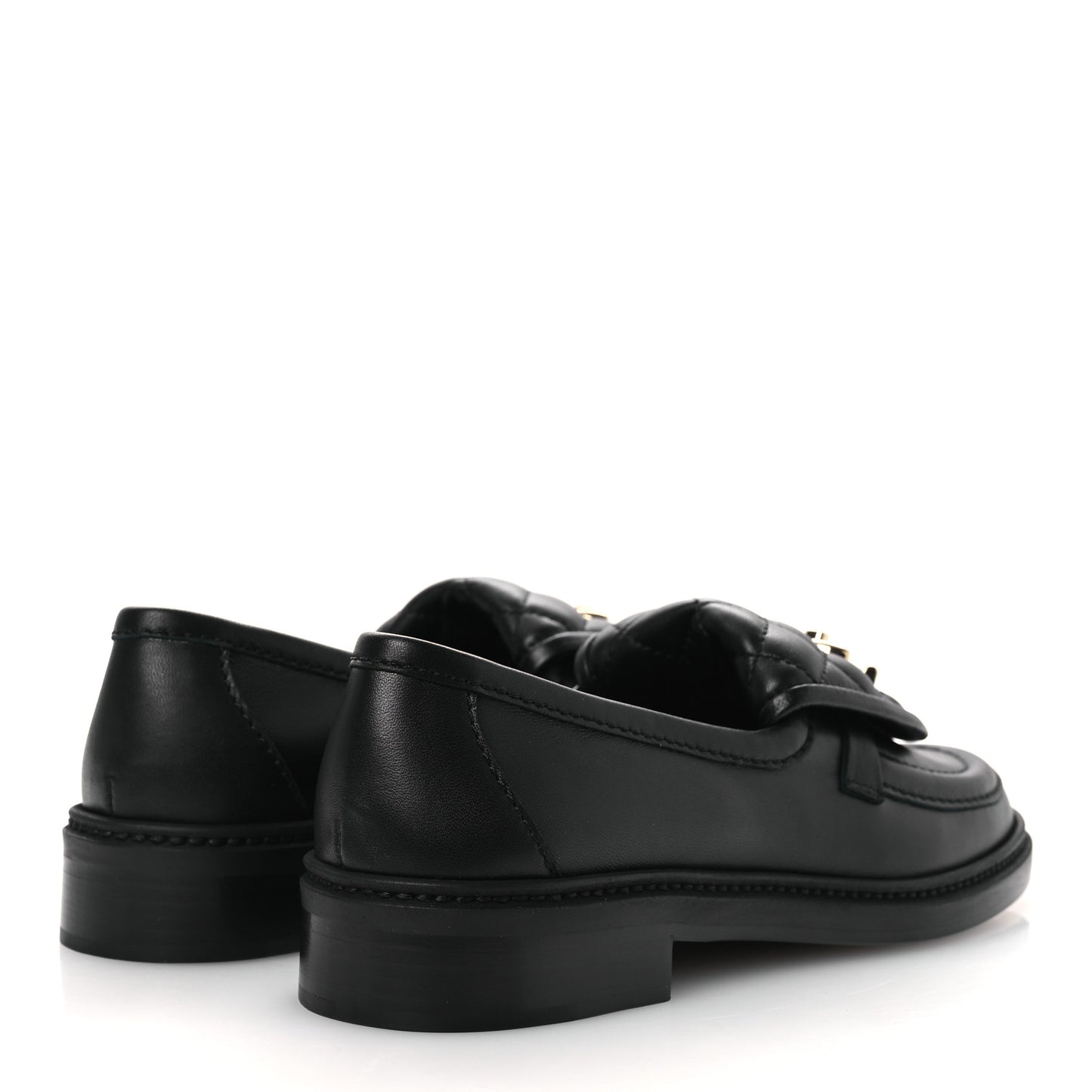 Lambskin Quilted CC Turnlock Loafers 36.5 Black