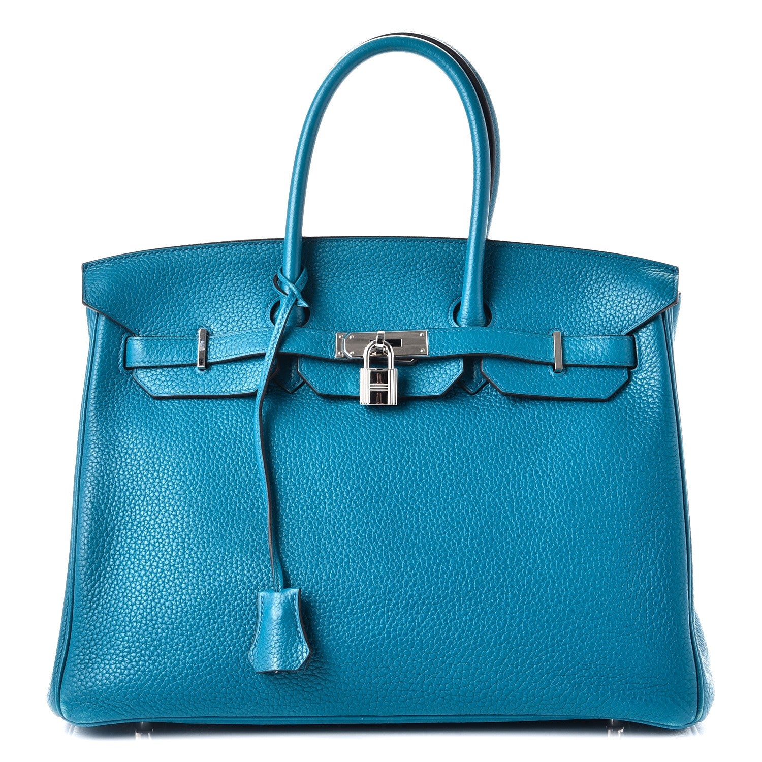 Hermes Taurillon Clemence Birkin 35 Bleu Izmir 1 of 42