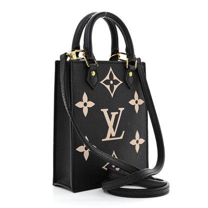 Louis Vuitton Empreinte Monogram Giant Petit Sac Plat Black Beige 3 of 10