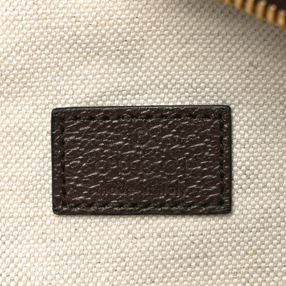 Gucci Monogram Jumbo GG Textured Dollar Calfskin Web Belt Bag Camel Ebony New Acero 6 of 10