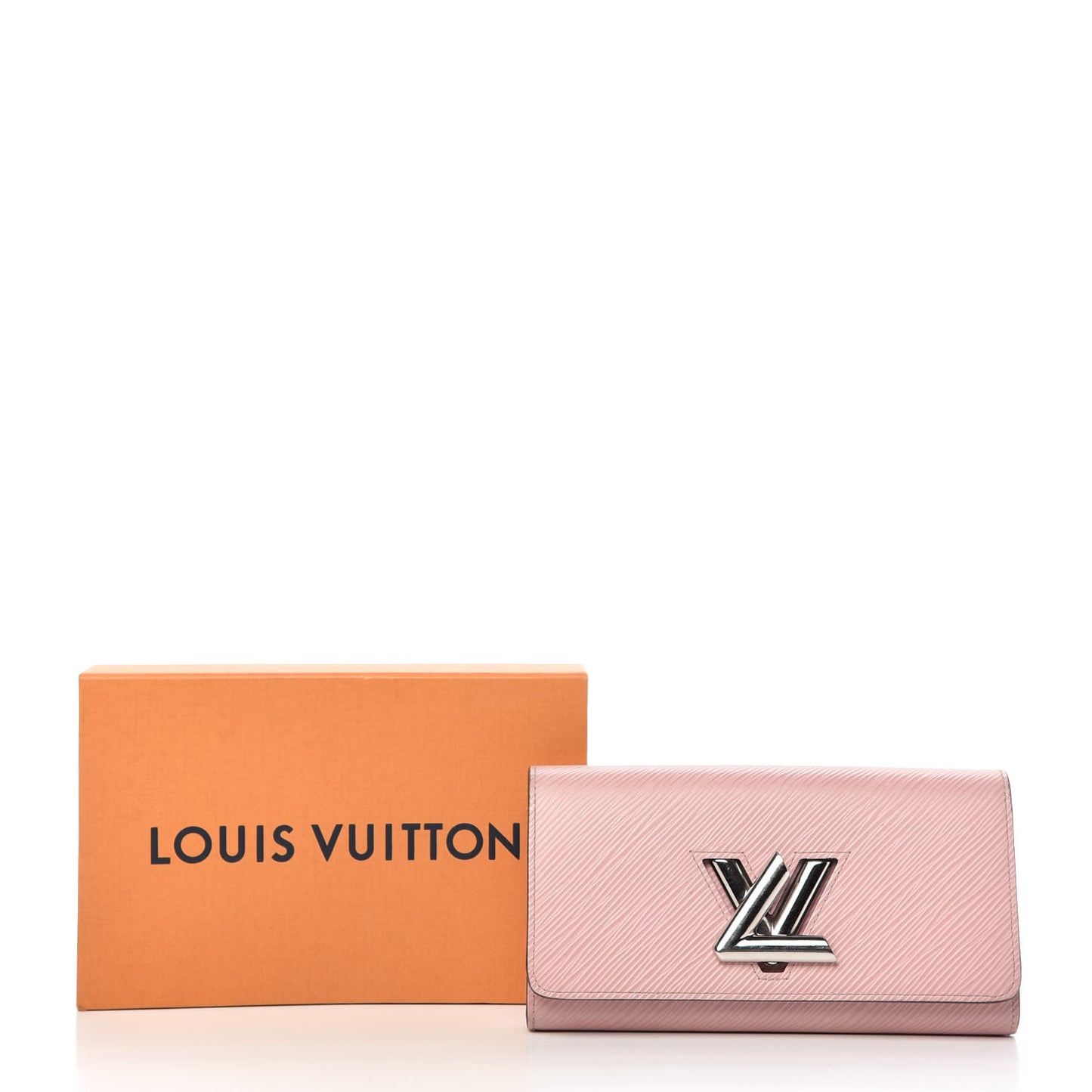 Epi Twist Wallet Rose Ballerine