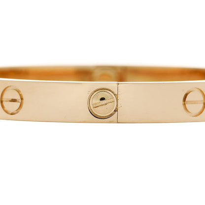 Cartier 18K Yellow Gold LOVE Bracelet 17 5 of 9