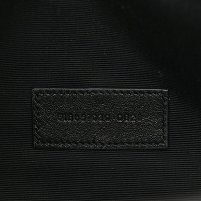 Saint Laurent Grain De Poudre Textured Mixed Matelasse Triquilt Monogram Clutch Black 7 of 10