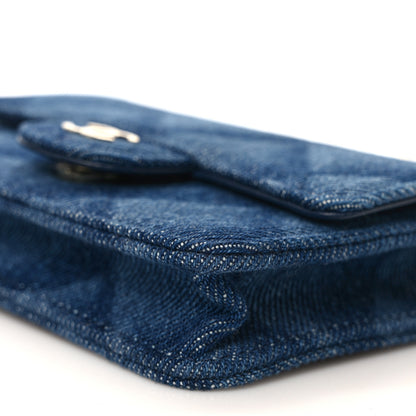 Chanel Denim Printed Belt Bag Dark Blue 10 of 11