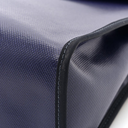 Hermes Toile H Berline Vache Hunter Herbag Zip PM 31 Bleu Encre Black 10 of 11