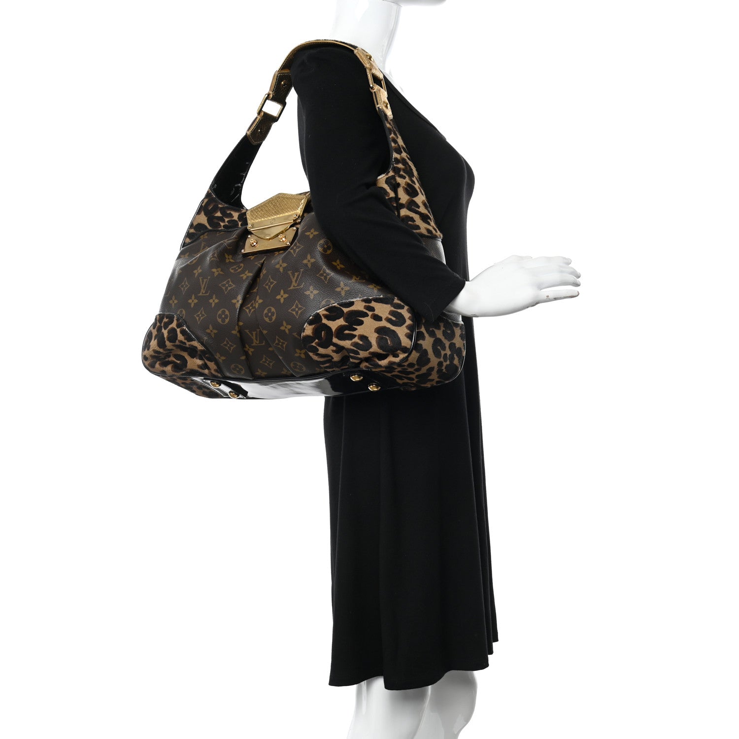 Louis Vuitton Monogram Leopard Polly 2 of 15