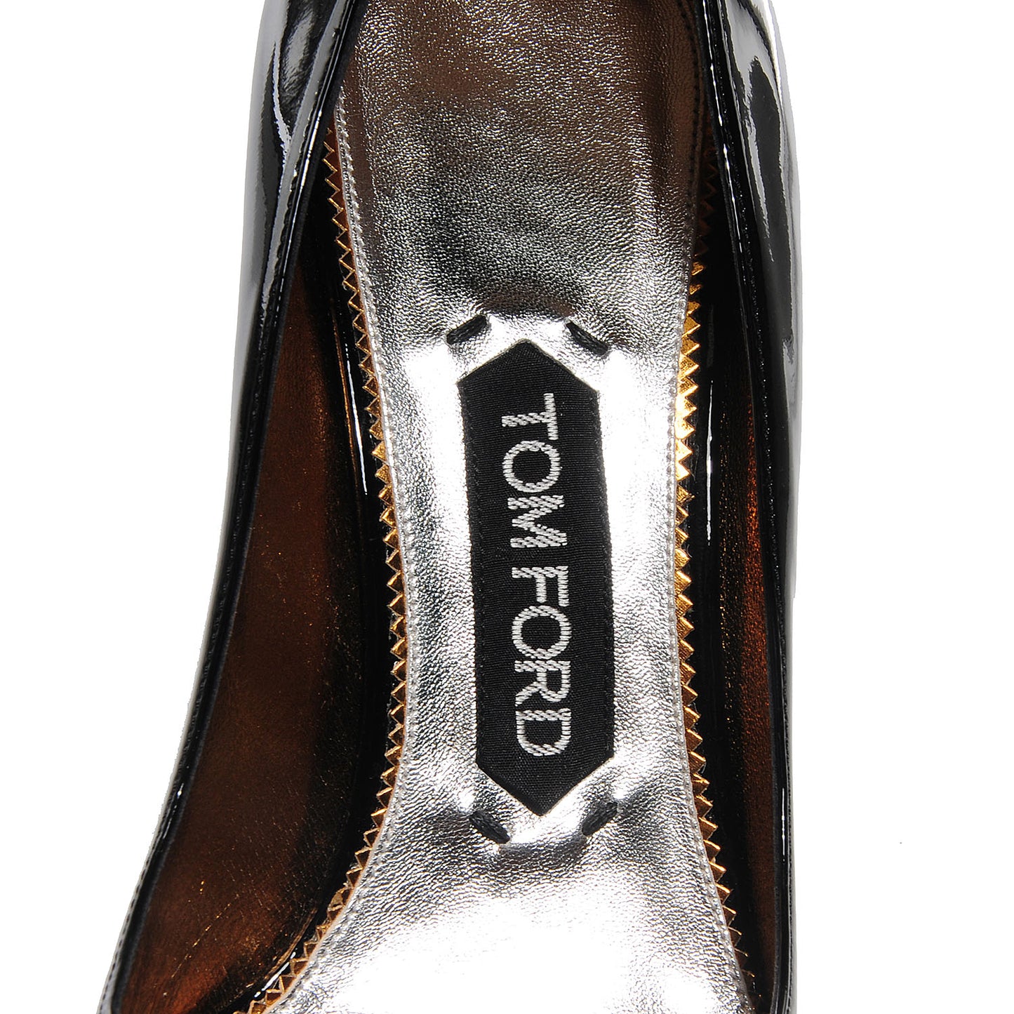 Patent Leather Pumps 37 Black Silver