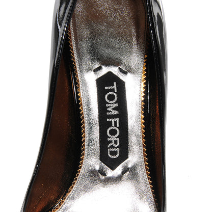 Tom Ford Patent Leather Pumps 37 Black Silver 7 of 7