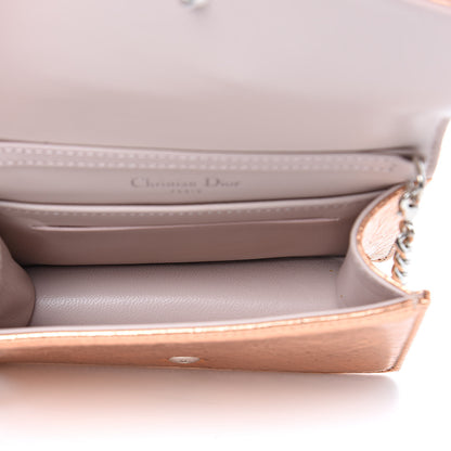 Christian Dior Ceramic Effect Deerskin Baby Diorama Flap Bag Gold 5 of 8