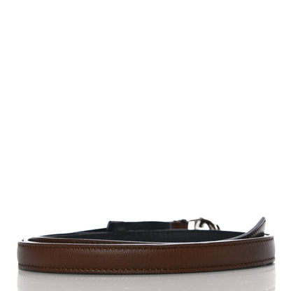 Gucci Moon Calfskin Nickel Interlocking G 20mm Belt 80 32 Brown 3 of 9