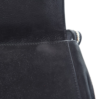 Fendi Metallic Nubuck Shoulder Bag Black 8 of 12