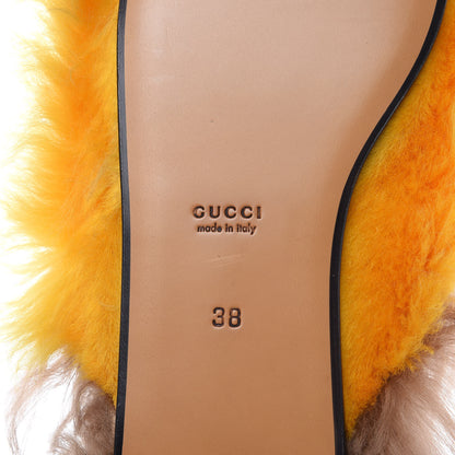 Gucci Merino Wool Womens Princetown Slippers 38 Light Crop Natural 7 of 8