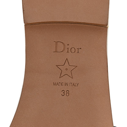 Christian Dior Canvas Embroidered Zodiac Mules Slide Sandals 38 White Multi 9 of 10