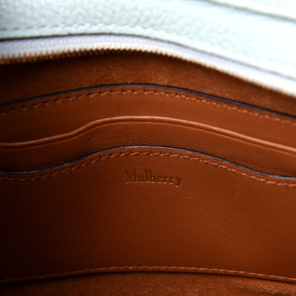 Mulberry Small Classic Grain Micro Zipped Bayswater Light Antique Blue 6 of 10