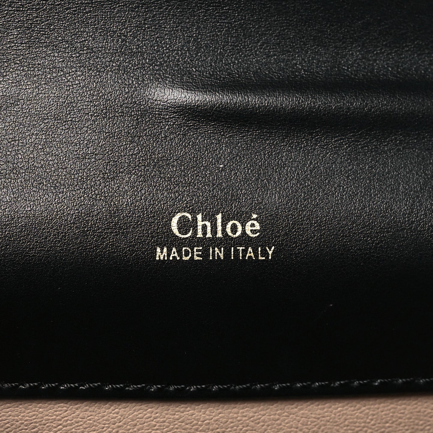 Shiny Goatskin Calfskin Mini Aby Chain Shoulder Bag Black