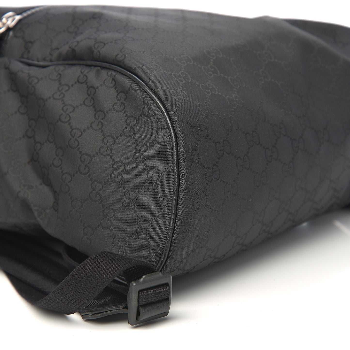 Nylon Monogram Slim Backpack Black