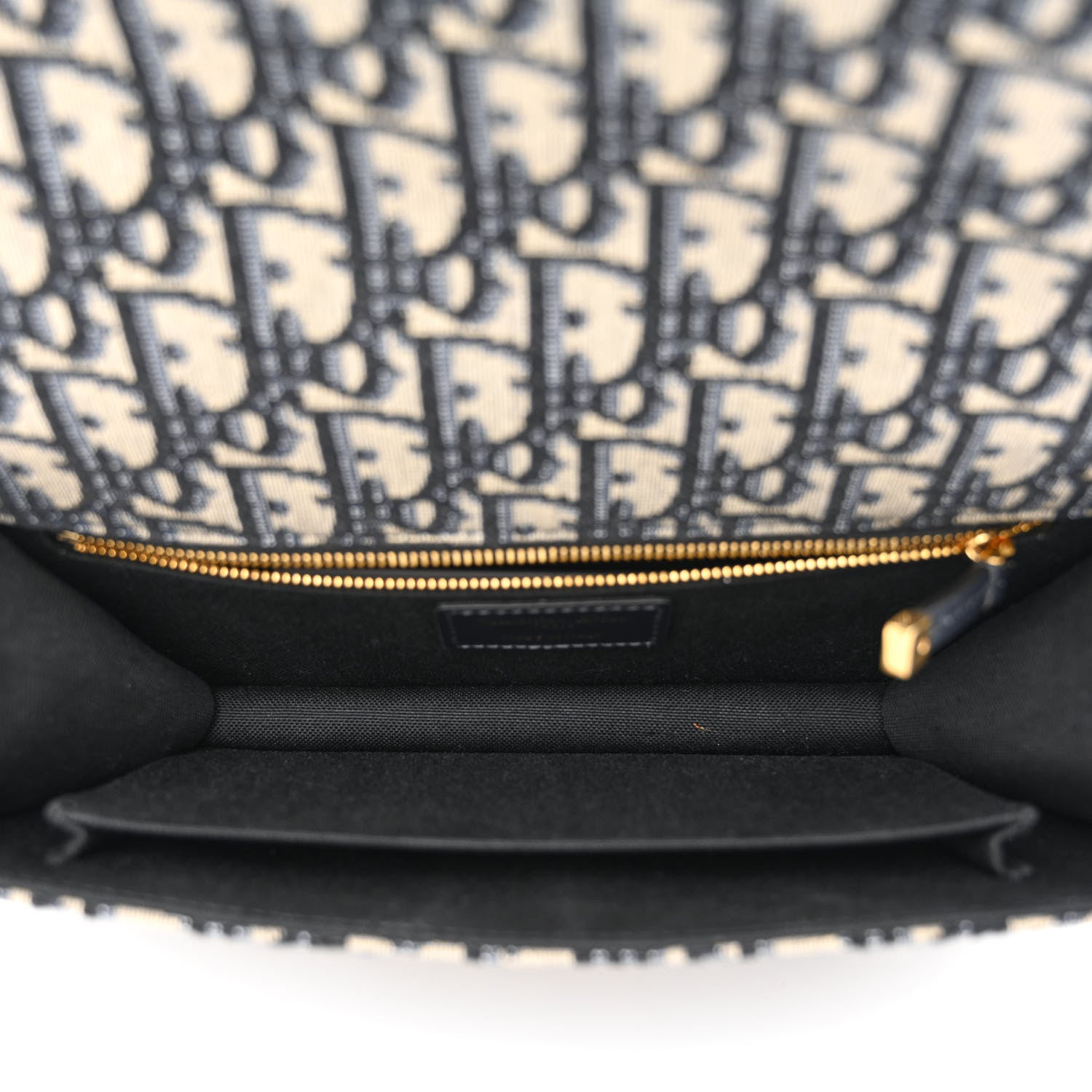 Christian Dior Oblique 30 Montaigne Chain Flap Bag Blue 5 of 10