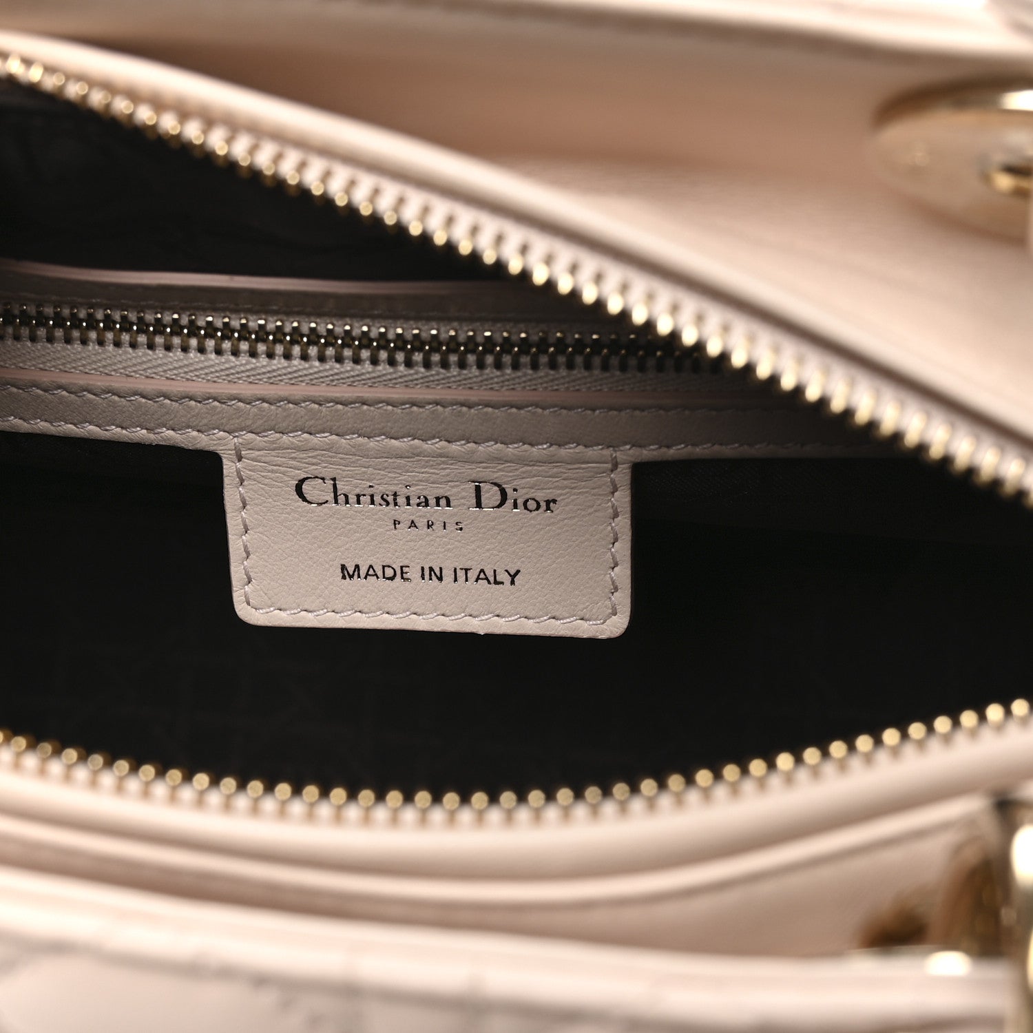Christian Dior Lambskin Cannage Medium Lady Dior Powder Pink 6 of 10