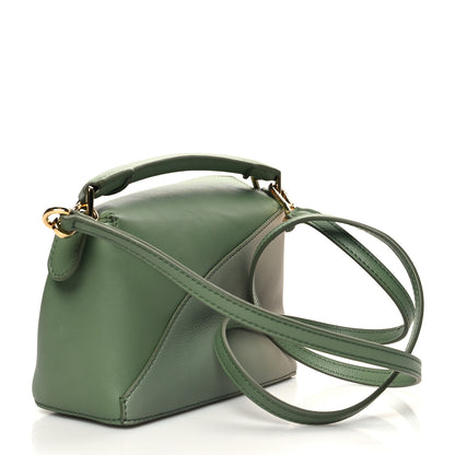 Loewe Calfskin Paula's Ibiza Degrade Mini Puzzle Bag Rosemary Light Oak 3 of 10