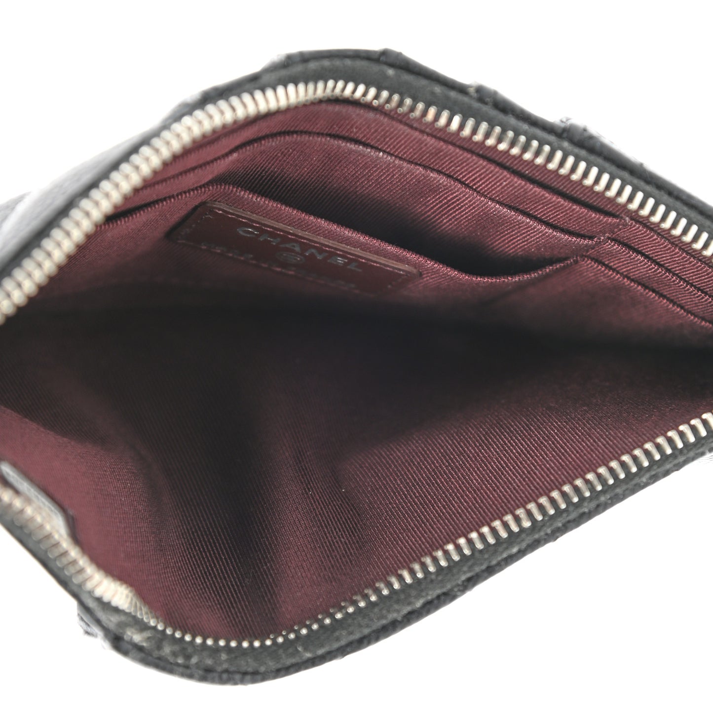 Caviar Quilted Classic iPhone Pouch Black
