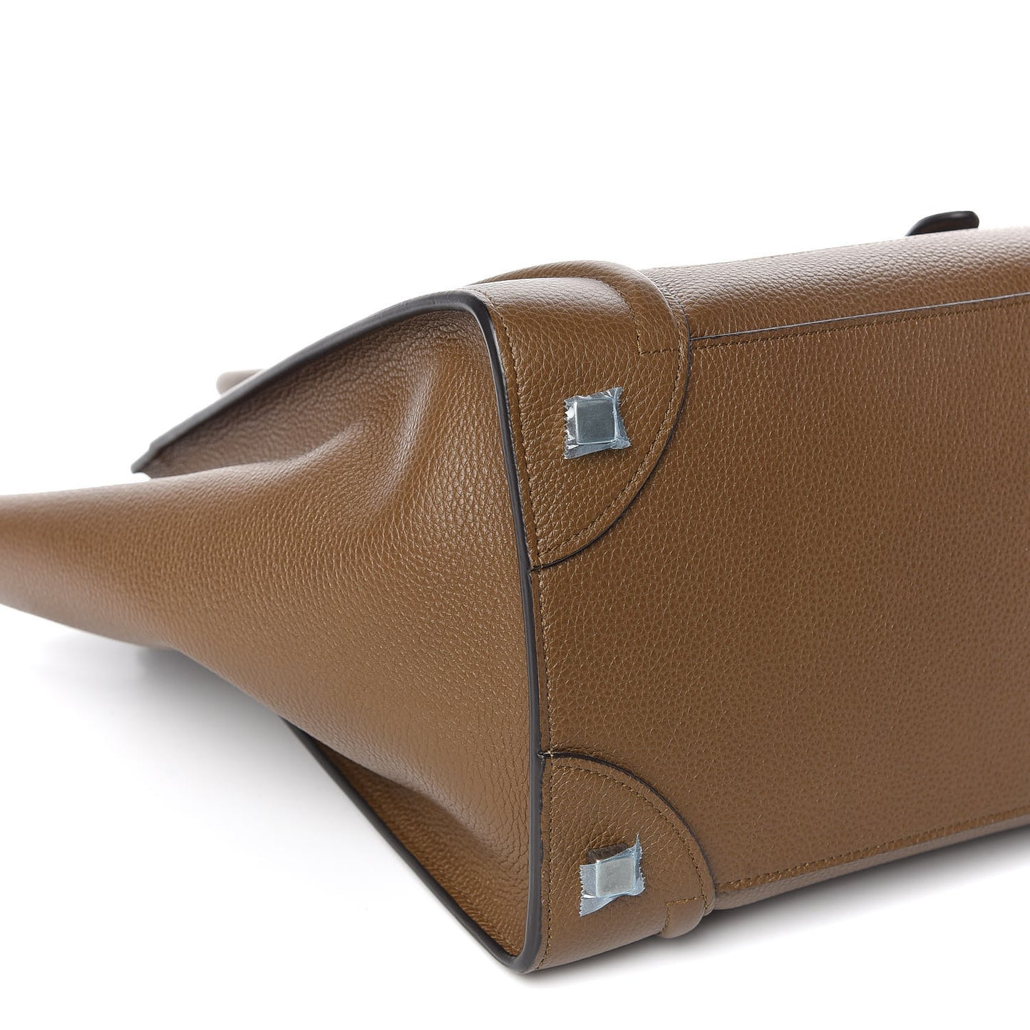 Drummed Calfskin Mini Luggage Moss Green