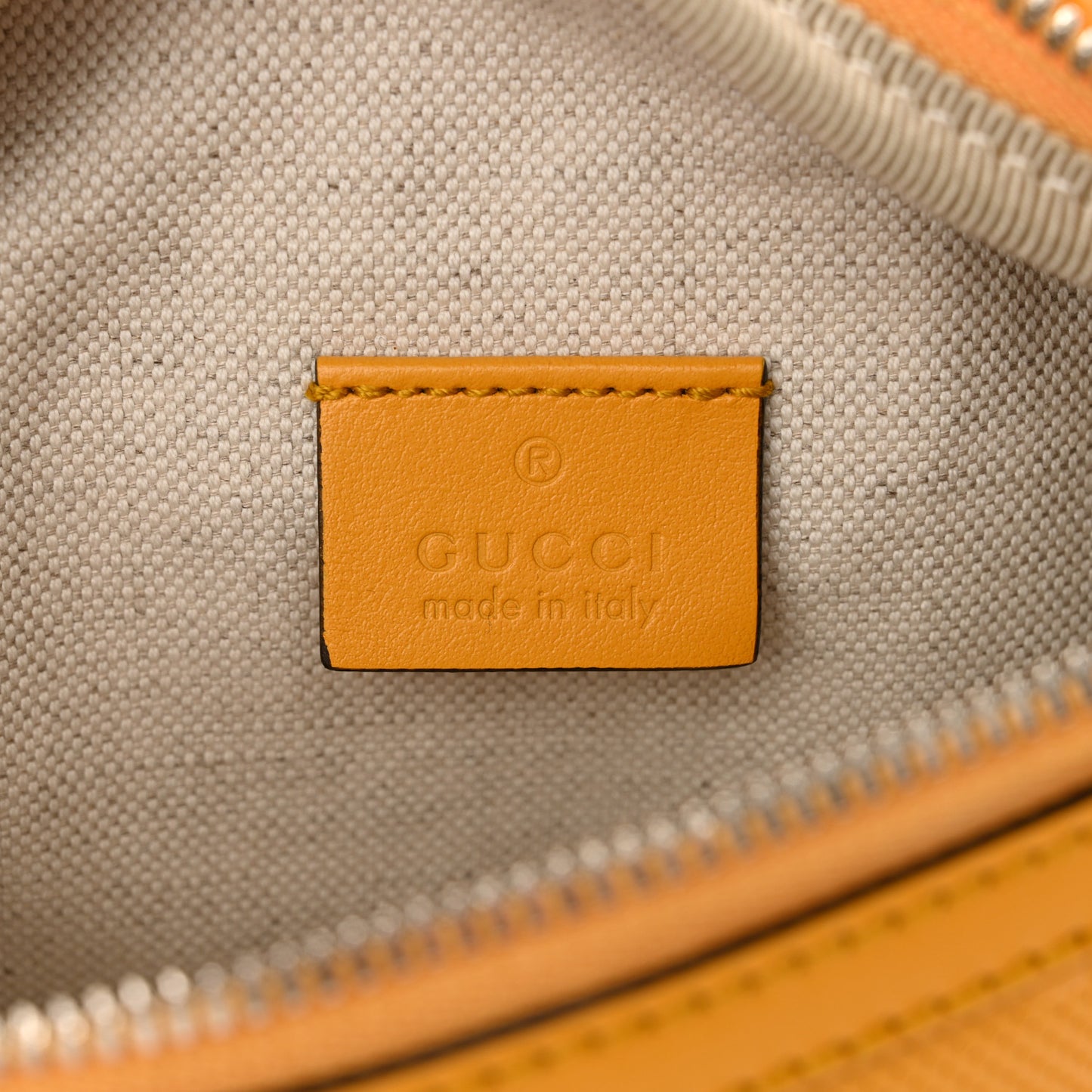 Calfskin GG Tennis Embossed Belt Bag Crop