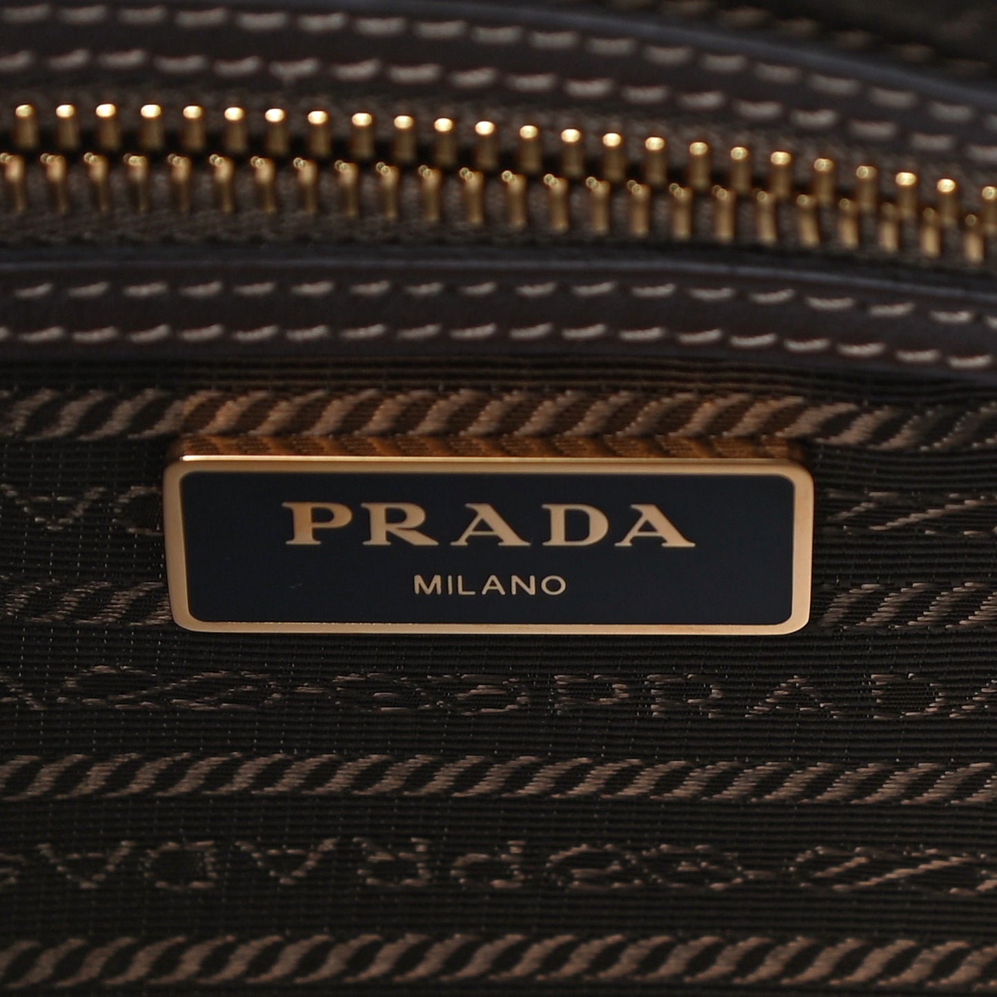 Jacquard Logo Camera Bag Corda Bruciato