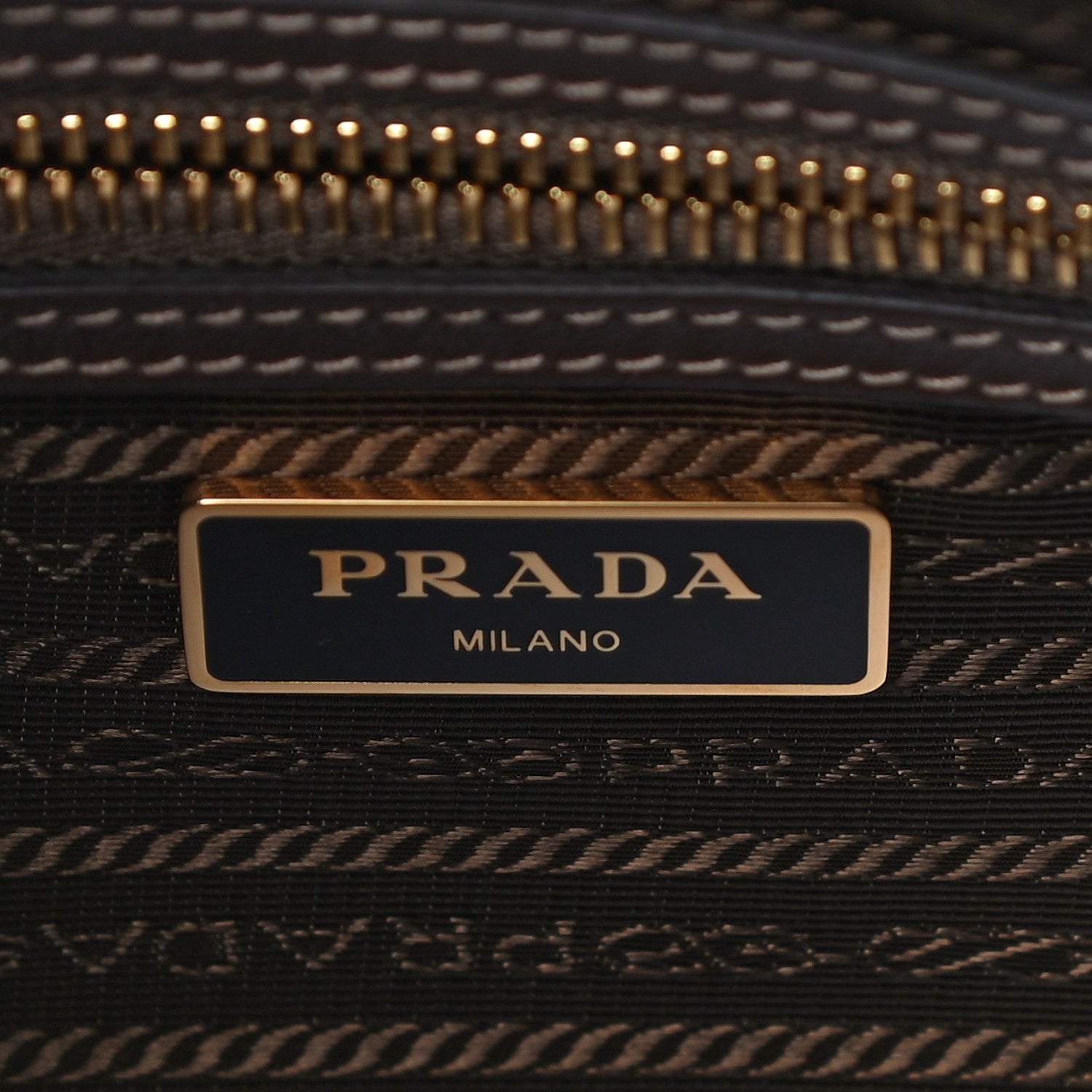 Prada Jacquard Logo Camera Bag Corda Bruciato 5 of 8