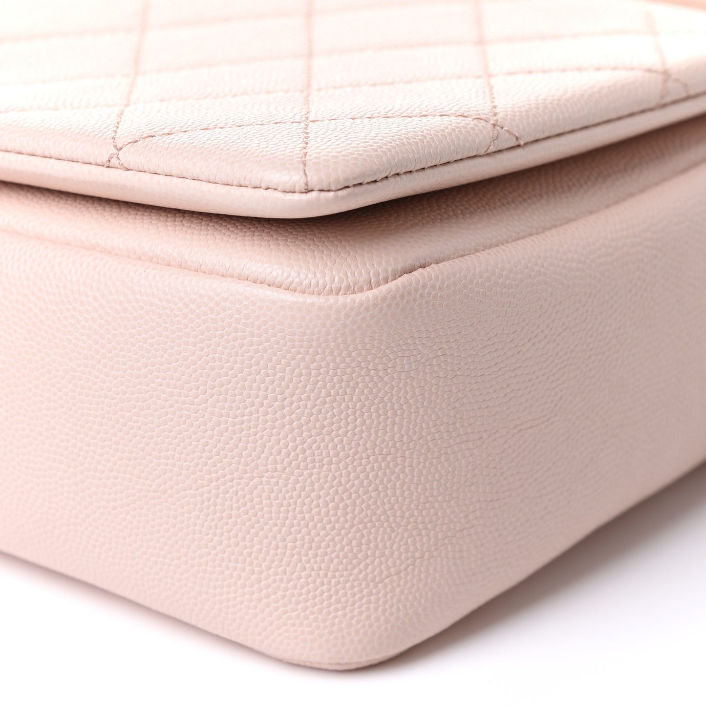 Caviar Quilted Medium Fashion Therapy Flap Beige