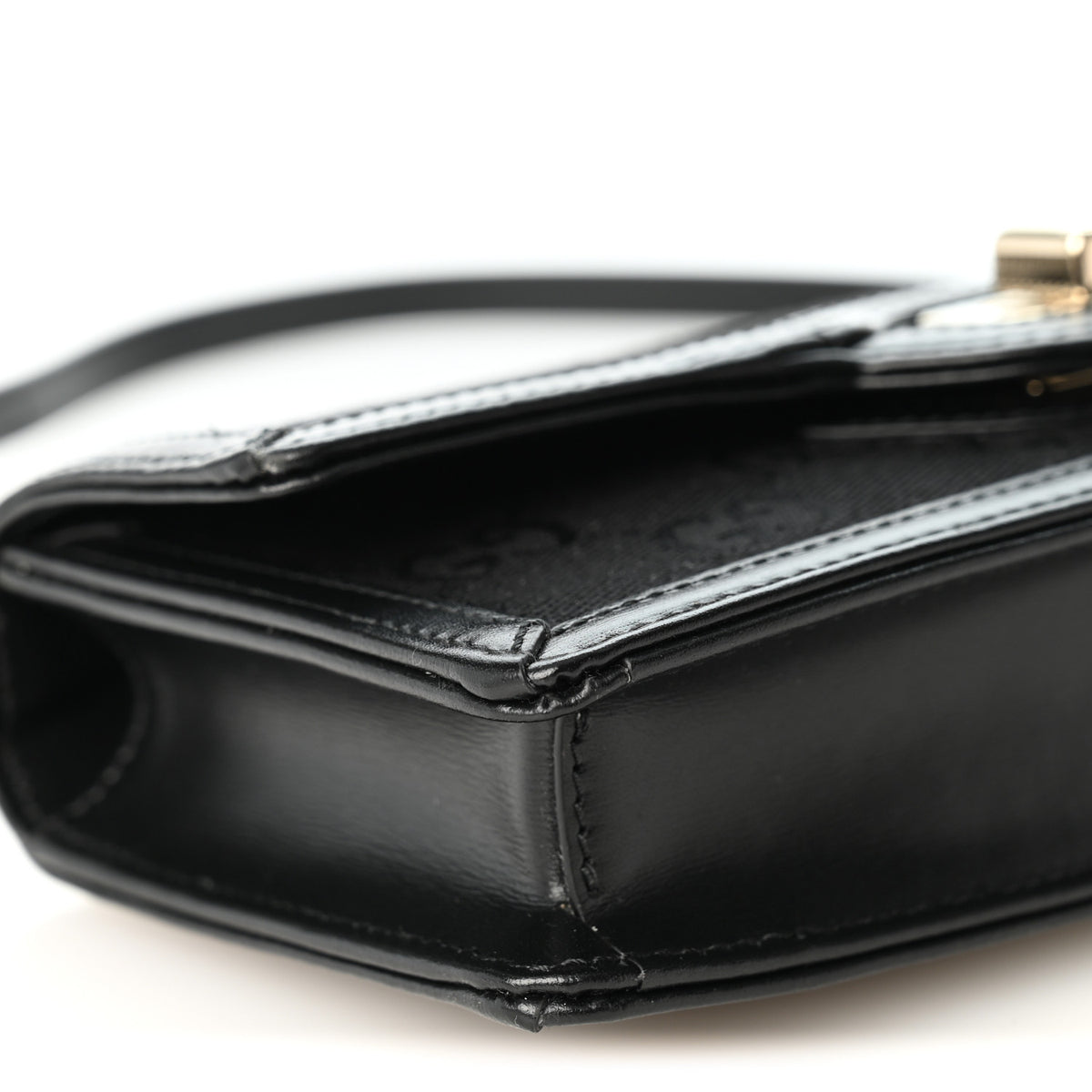 Gucci GG Monogram Textured Dollar Calfskin Small Luce Shoulder Bag Black 8 of 9
