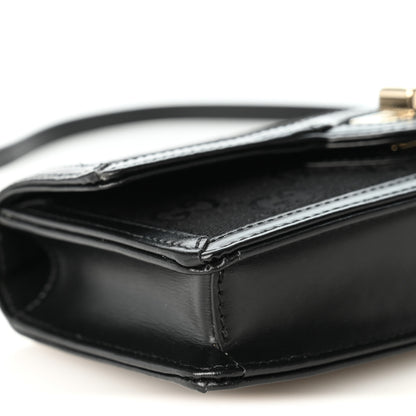 Gucci GG Monogram Textured Dollar Calfskin Small Luce Shoulder Bag Black 8 of 9