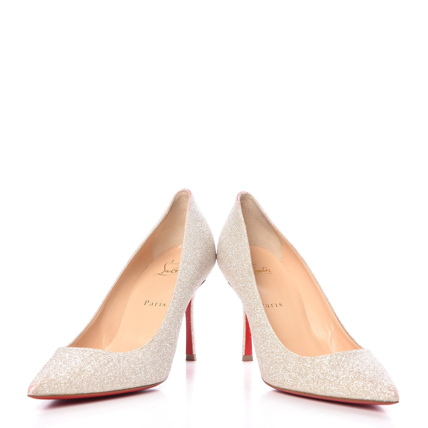 Glitter Decoltish 85 Pumps 39 Ivory