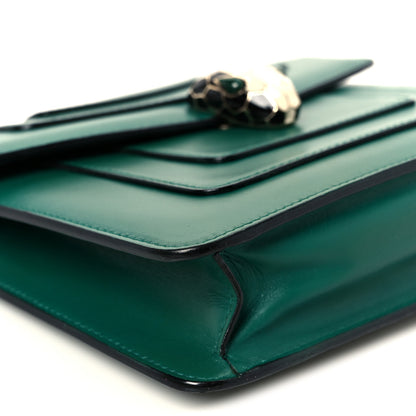 Bulgari Calfskin Small Serpenti Forever Snake Strap Crossbody Bag Emerald Green 11 of 12