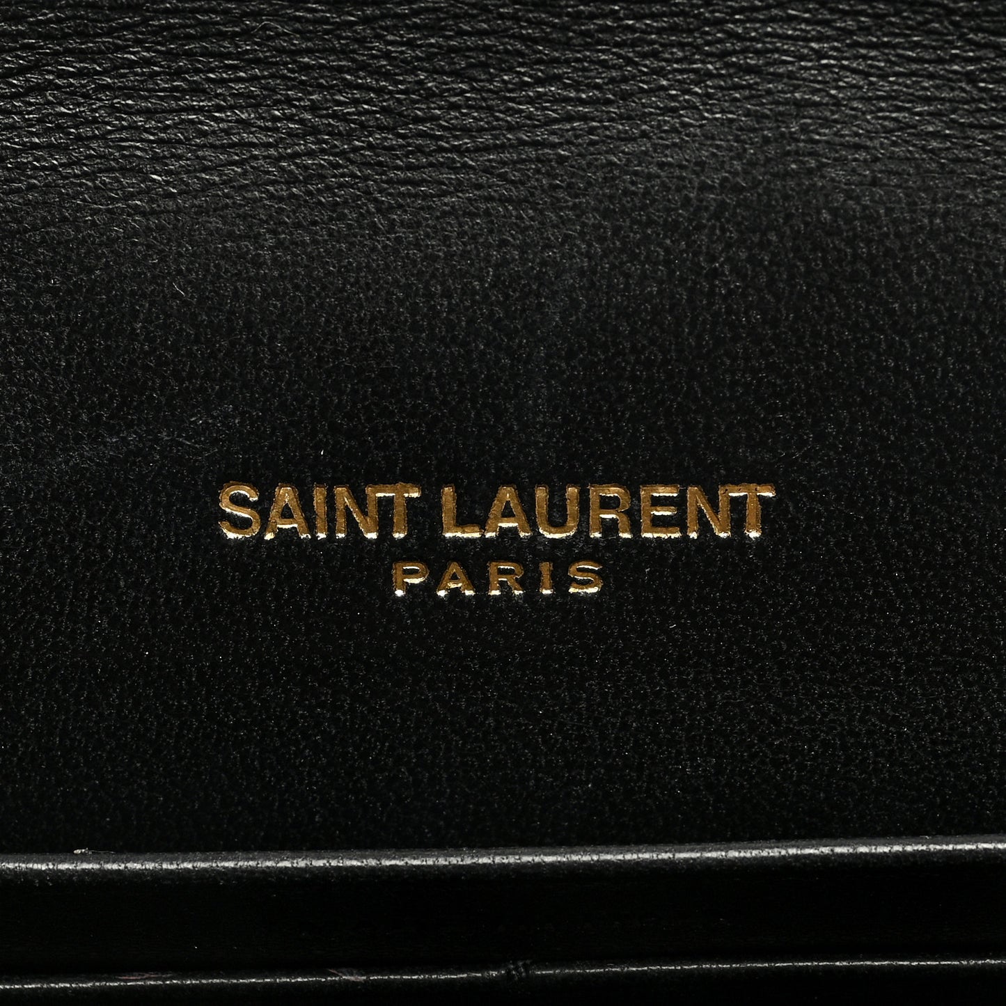 Lambskin Matelasse Monogram Vicky Chain Wallet Black