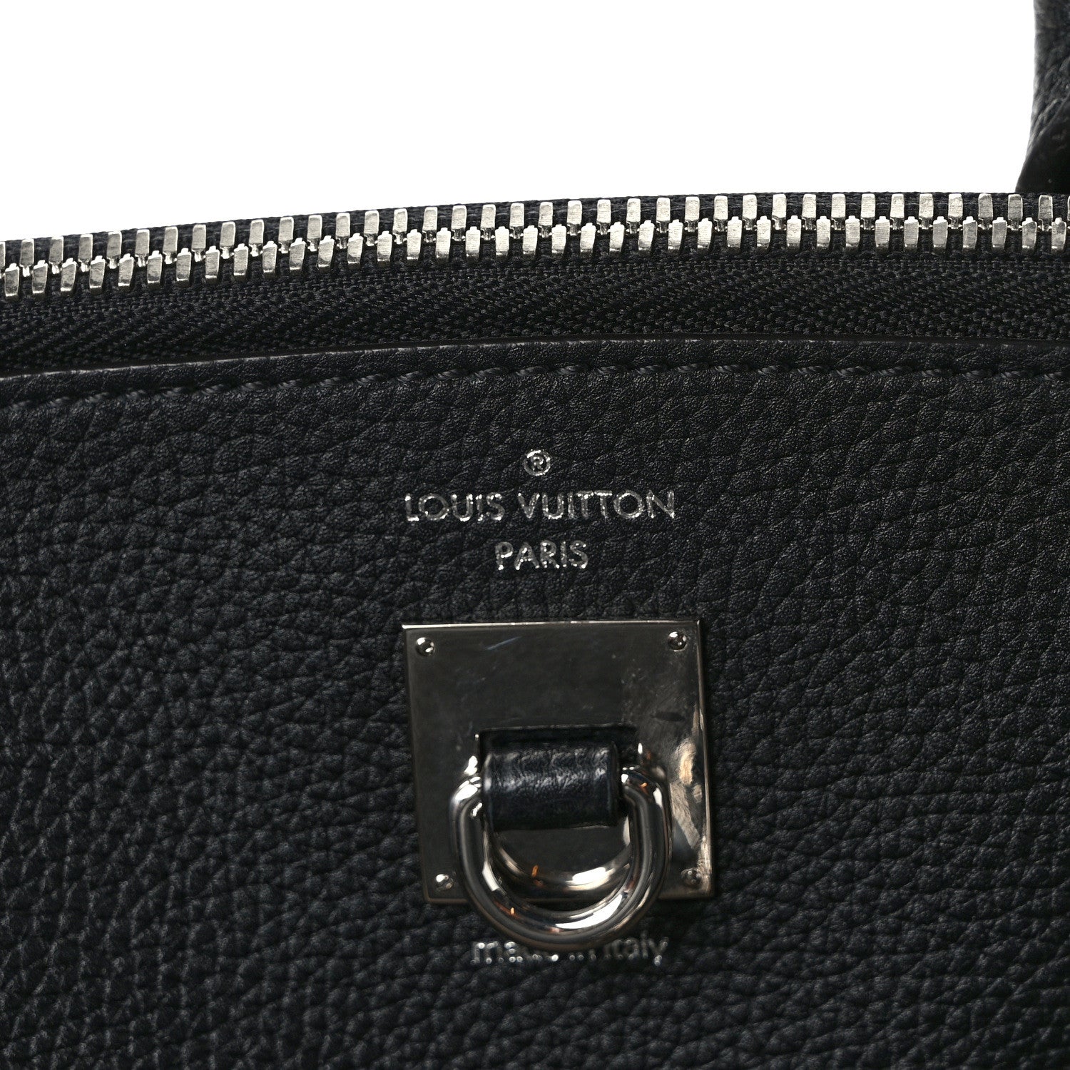 Louis Vuitton Taurillon City Steamer MM Black Beige 6 of 8