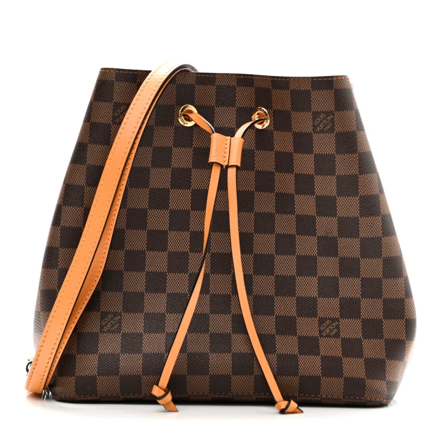 Louis Vuitton Damier Ebene Neonoe MM Safran 1 of 10