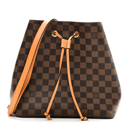 Louis Vuitton Damier Ebene Neonoe MM Safran 1 of 10